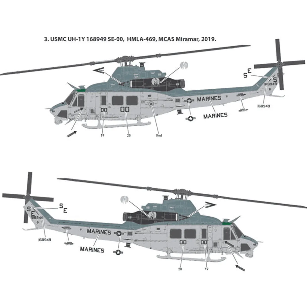 Academy 1/35 Bell UH-1Y Venom USMC