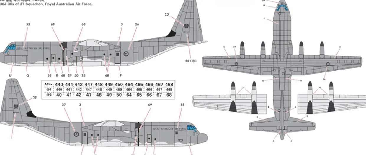 Academy 1/144 Lockheed Martin C-130J-30 Super Hercules