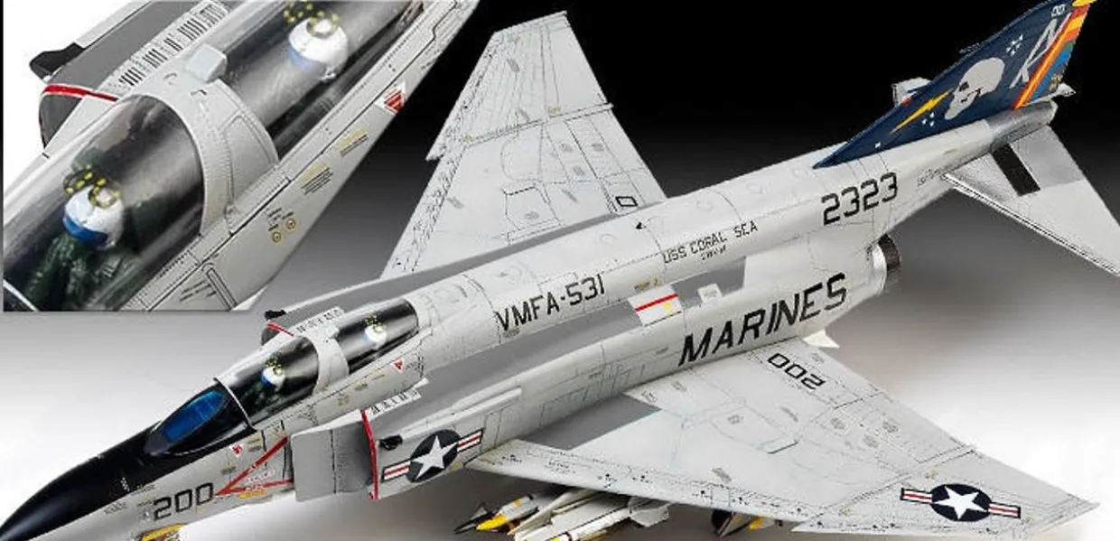 Academy 1/48 McDonnell Douglas F-4B/N Phantom II USMC VMFA-531 Gray Ghosts