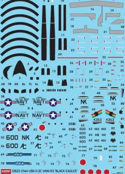 Academy 1/144 Northrop Grumman E-2C Hawkeye USN VAW-113 Black Eagles