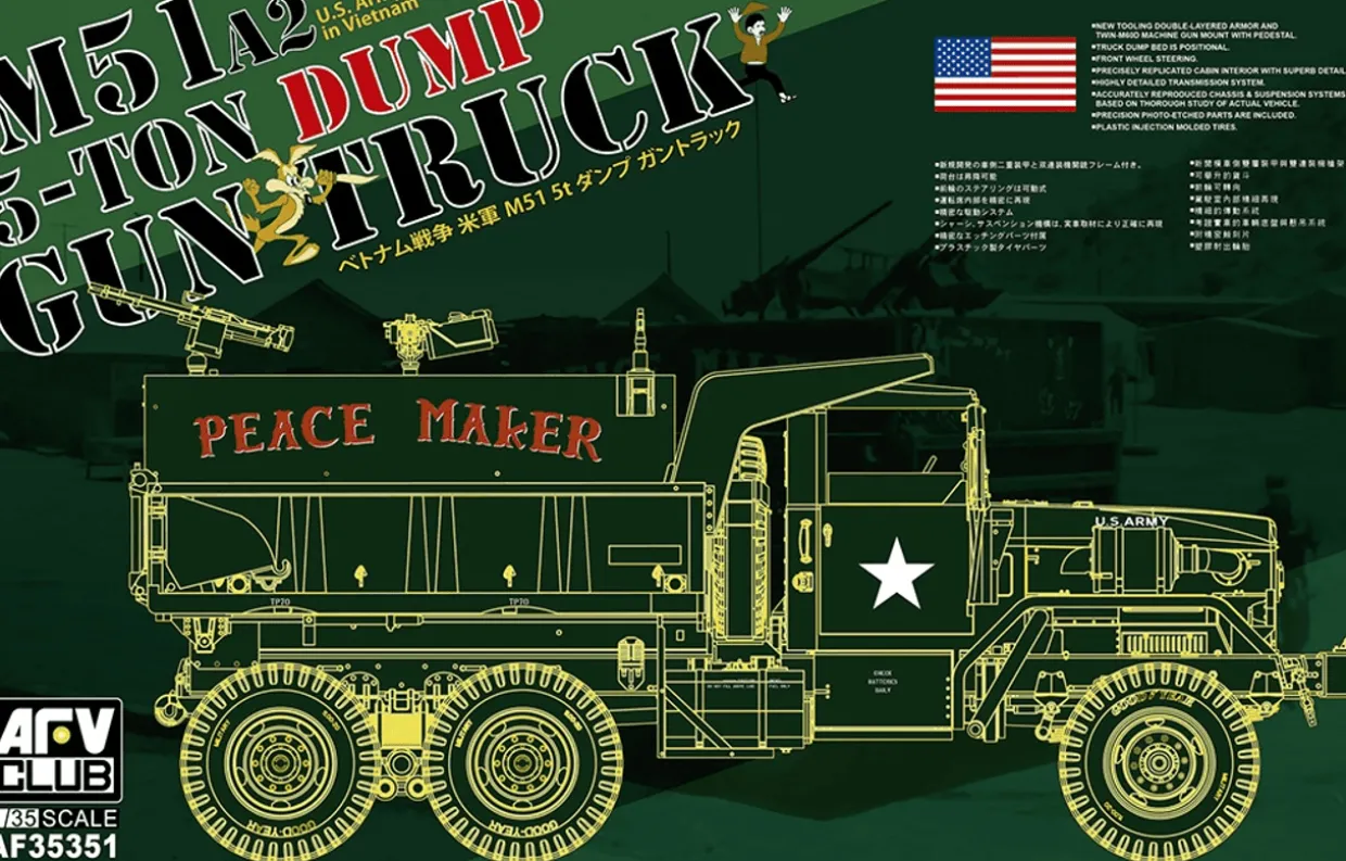 AFV Club 1/35 M51A2 5-ton 6x6 Gun Truck - Peace Maker - Vietnam War