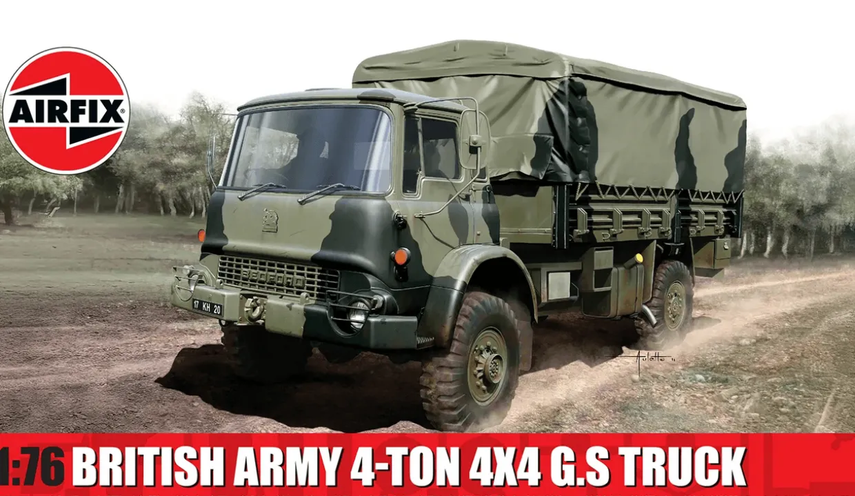 Airfix 1/76 Bedford 4-ton 4x4 General Service Truck British Army