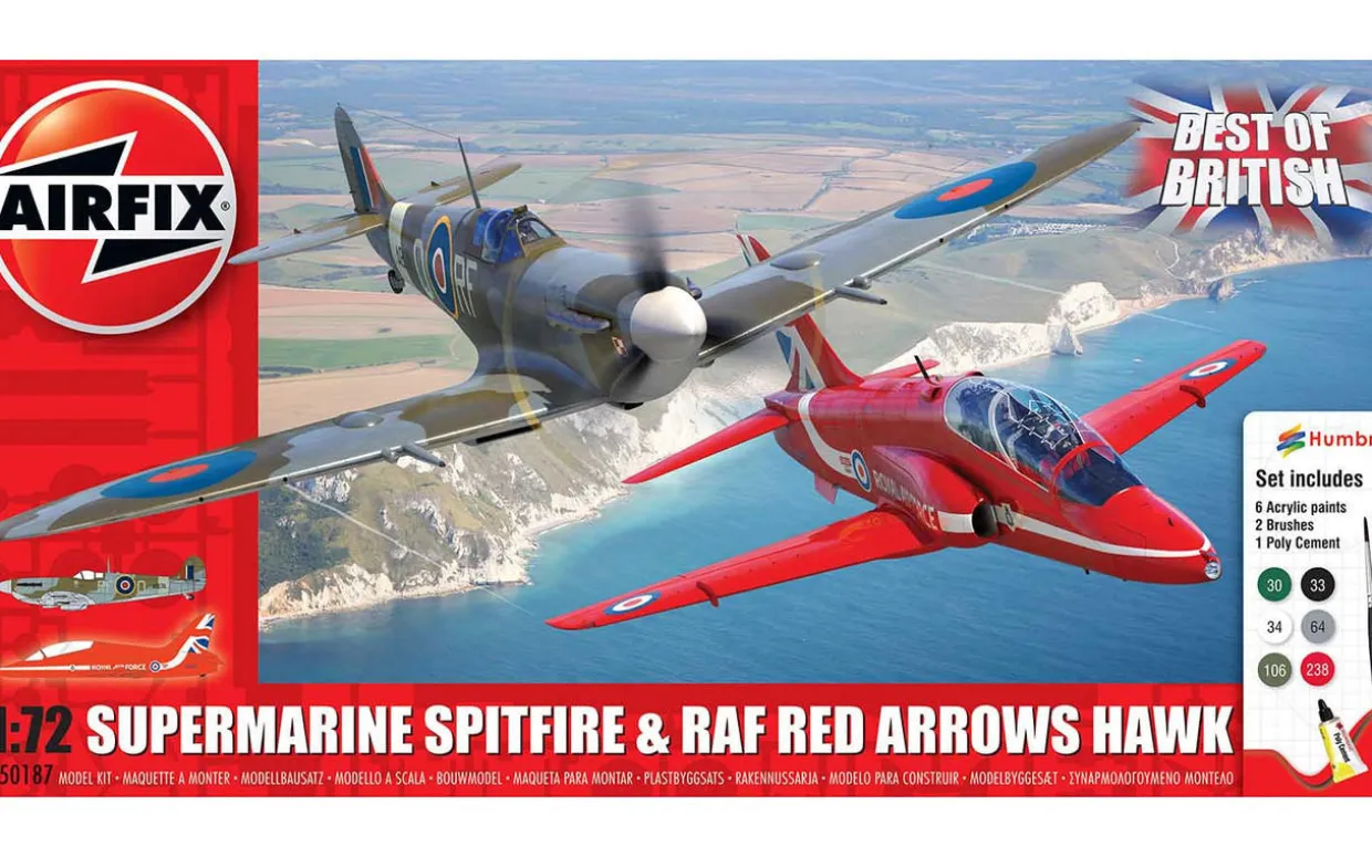 Airfix 1/72 Best of British - Spitfire and Hawk Gift Set