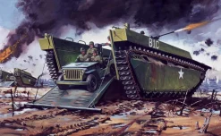 Airfix 1/76 Buffalo Amphibian & Jeep