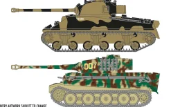 Airfix 1/72 Classic Conflict Tiger I vs Sherman Firefly Gift Set