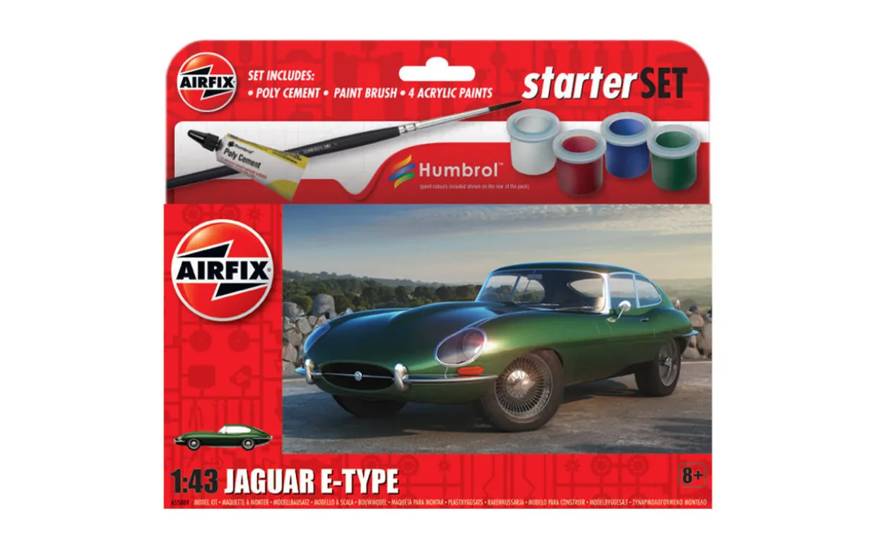 Airfix 1/43 Jaguar E-Type Starter Set