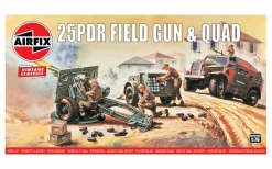 Airfix 1/76 Ordnance QF 25 Pounder and Morris C8 Quad Tractor