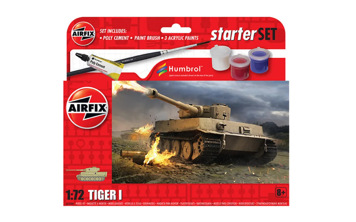 Airfix 1/72 Pz.Kpfw.VI Ausf.H Tiger I Starter Set