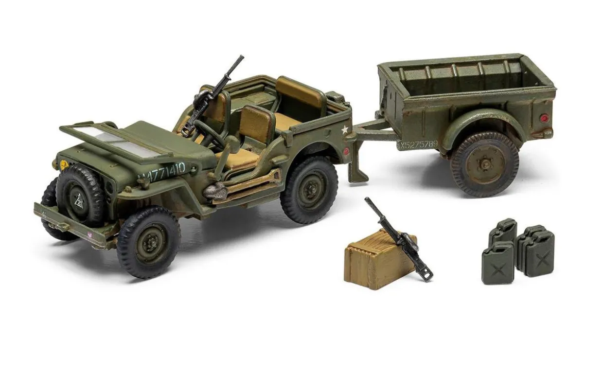 Airfix 1/72 Willys MB Jeep Starter Set