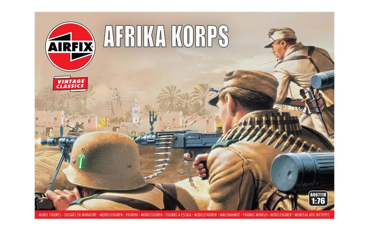 Airfix 1/76 WWII German Afrika Korps Figure Set
