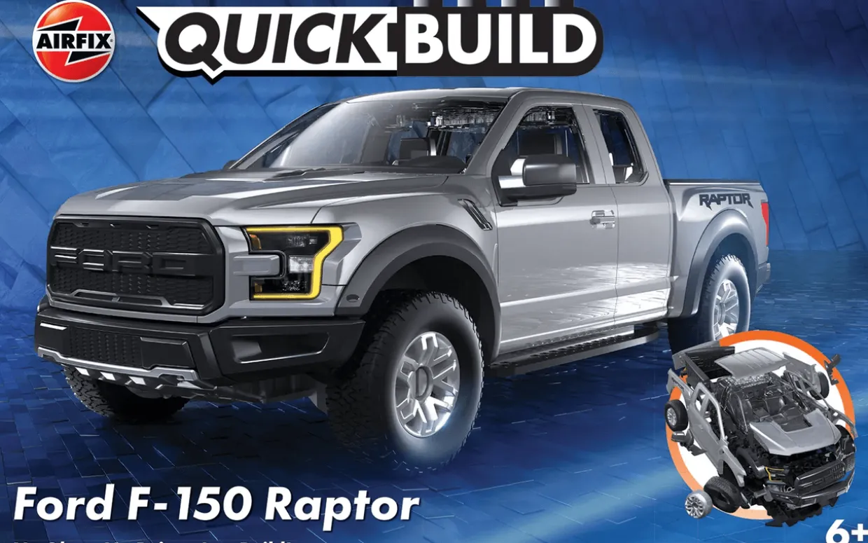 Airfix Quick Build Ford F-150 Raptor - Grey