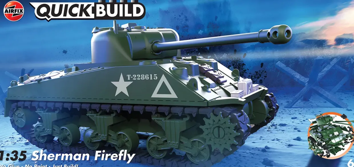 Airfix Quick Build Sherman Firefly Tank