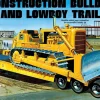 AMT 1/25 Lowboy Trailer with Construction Bulldozer