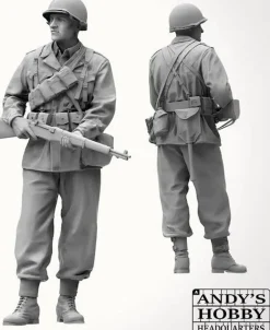 Andy's Hobby Headquarters 1/16 WWII US Army Infantry Soldier M1943 Uniform Late