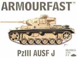 Armourfast 1/72 Pz.Kpfw.III Ausf.J Panzer III Fast Assembly Model Kit