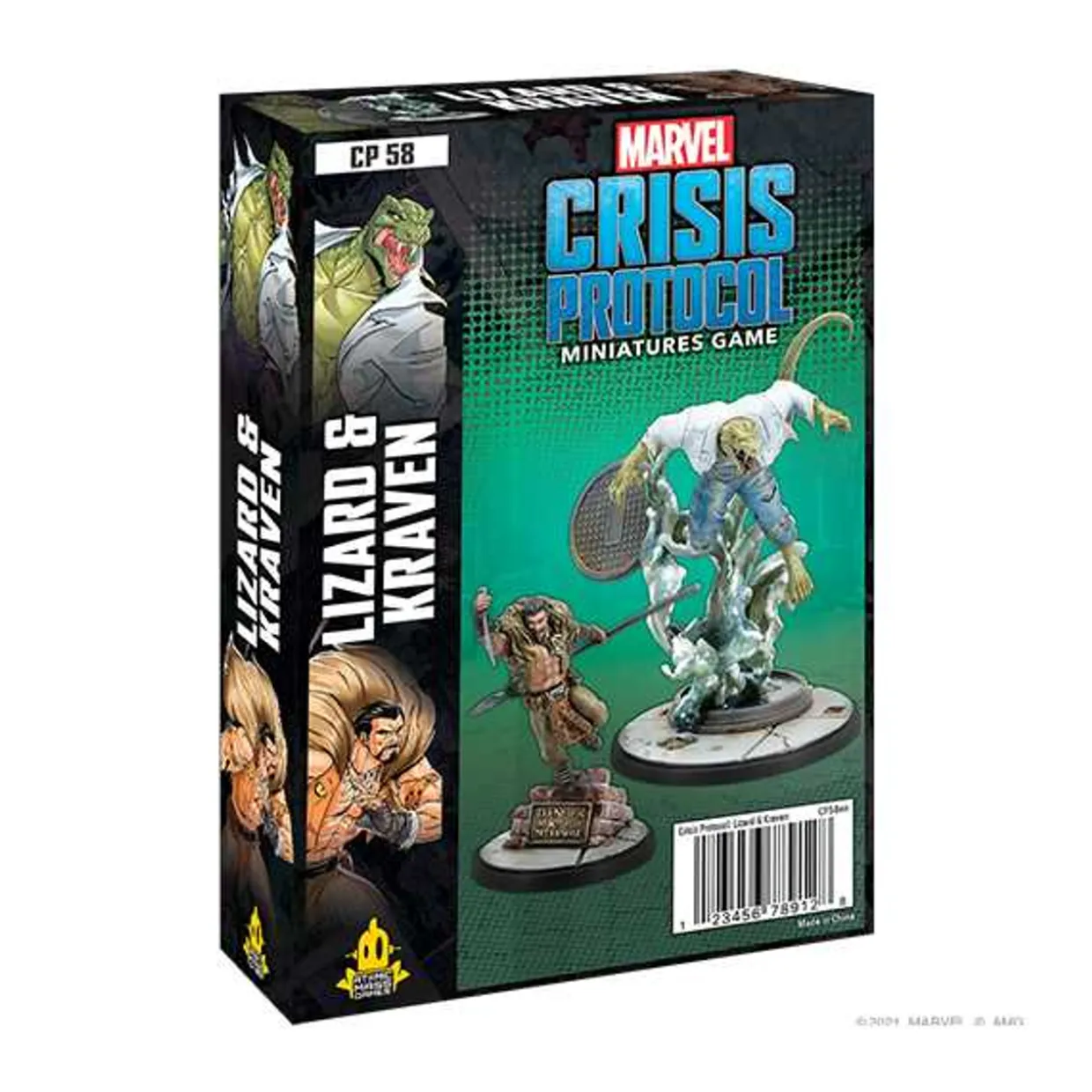 Atomic Mass Games Marvel Crisis Protocol: 058 Lizard and Kraven