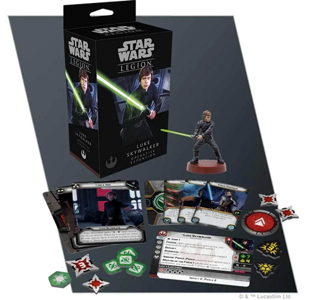 Atomic Mass Games Star Wars Legion - Rebel Alliance - Operative Expansion - Jedi Luke Skywalker