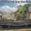 Border Models 1/35 88mm FlaK 36 on SSys Railway Wagon