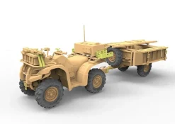 Bronco Kits 1/35 British Army ATV Quad Bike and Trailer Model Kiy