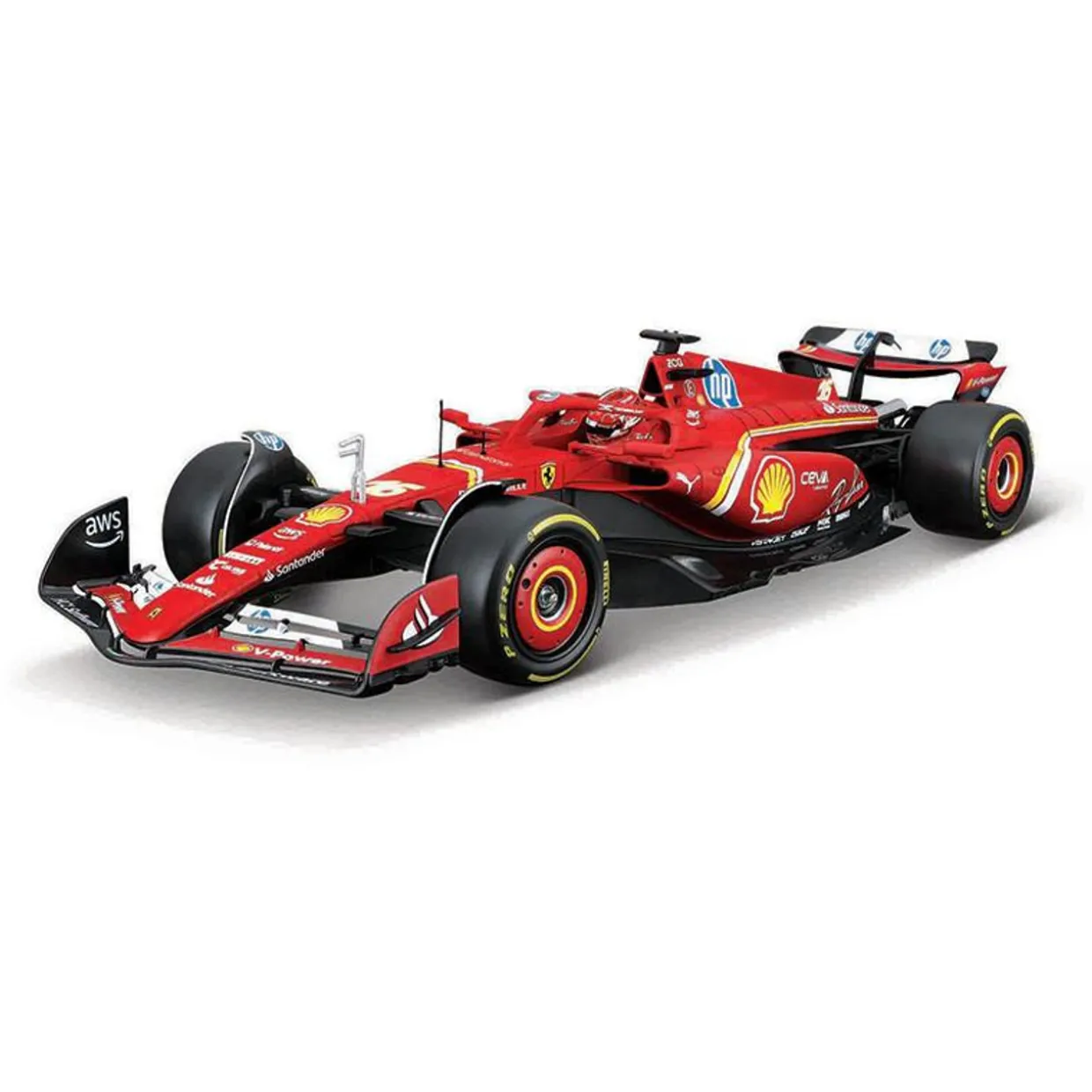 Burago 1/24 F1 Ferrari SF-24 2024 Leclerc Diecast Model Kit