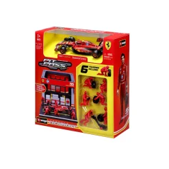 Burago 1/43 F1 Ferrari SF-24 Carlos Sainz Pit Pass Diorama
