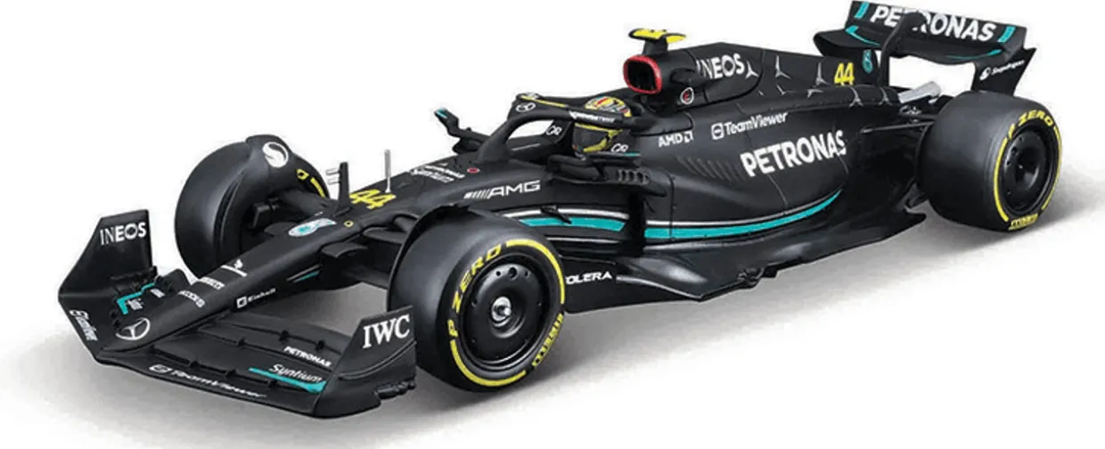 Burago 1/24 F1 MB W14 2023 Hamilton Diecast Model Kit