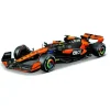 Burago 1/24 F1 McLaren MCL38 2024 With Norris Helmet Figure Diecast Model