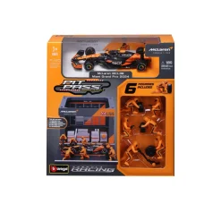 Burago 1/43 F1 McLaren MCL38 2024 Lando Norris Pit Pass Diorama