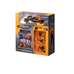 Burago 1/43 F1 McLaren MCL38 2024 Lando Norris Pit Pass Diorama