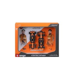 Burago 1/43 F1 Mclaren MCL38 2024 Two Pack - Norris and Piastri