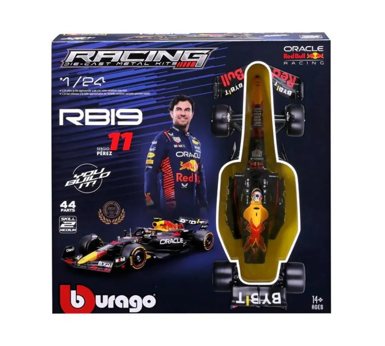 Burago 1/24 F1 Red Bull Racing RB19 2023 Perez Diecast Model Kit