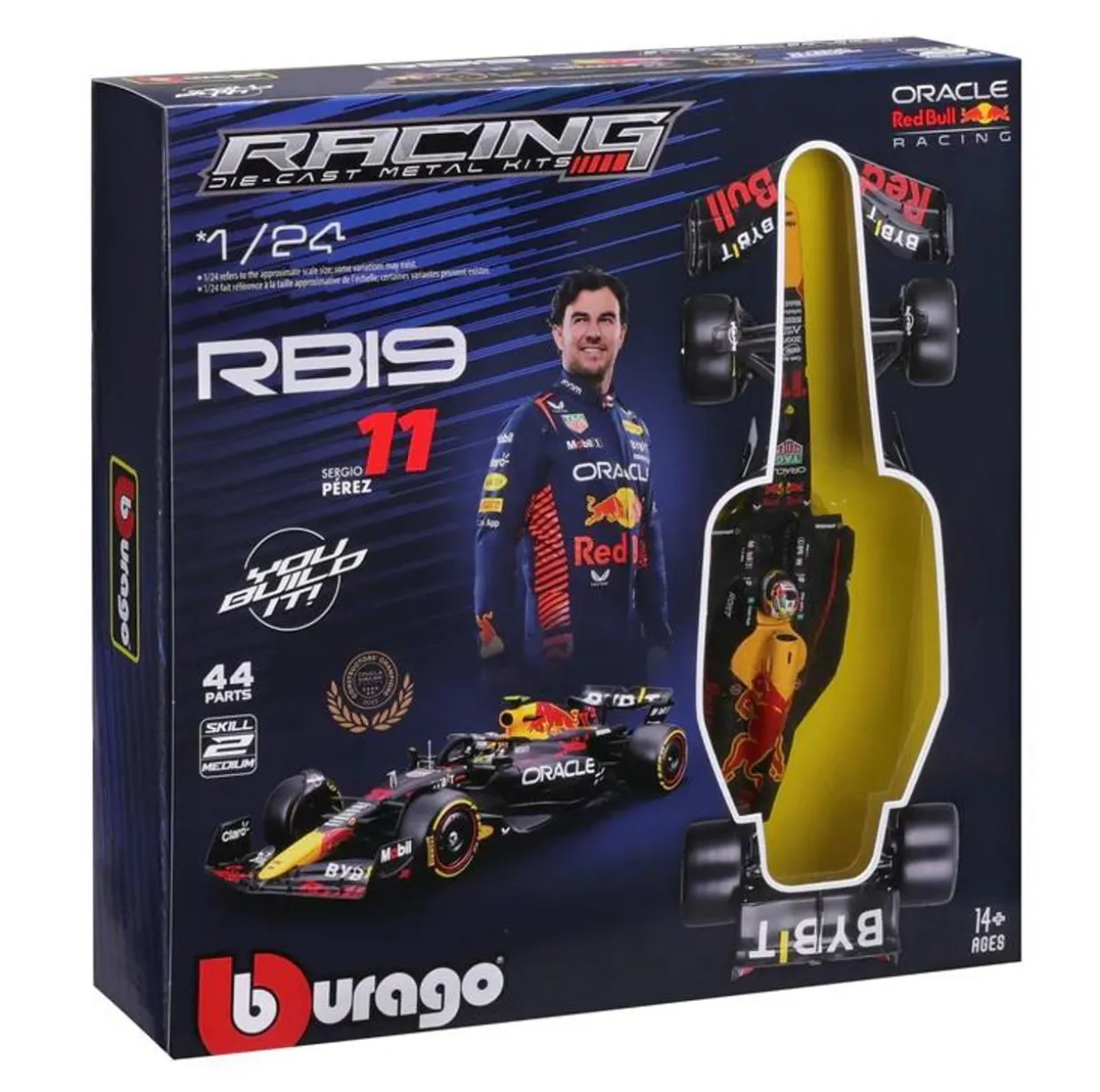 Burago 1/24 F1 Red Bull Racing RB19 2023 Perez Diecast Model Kit