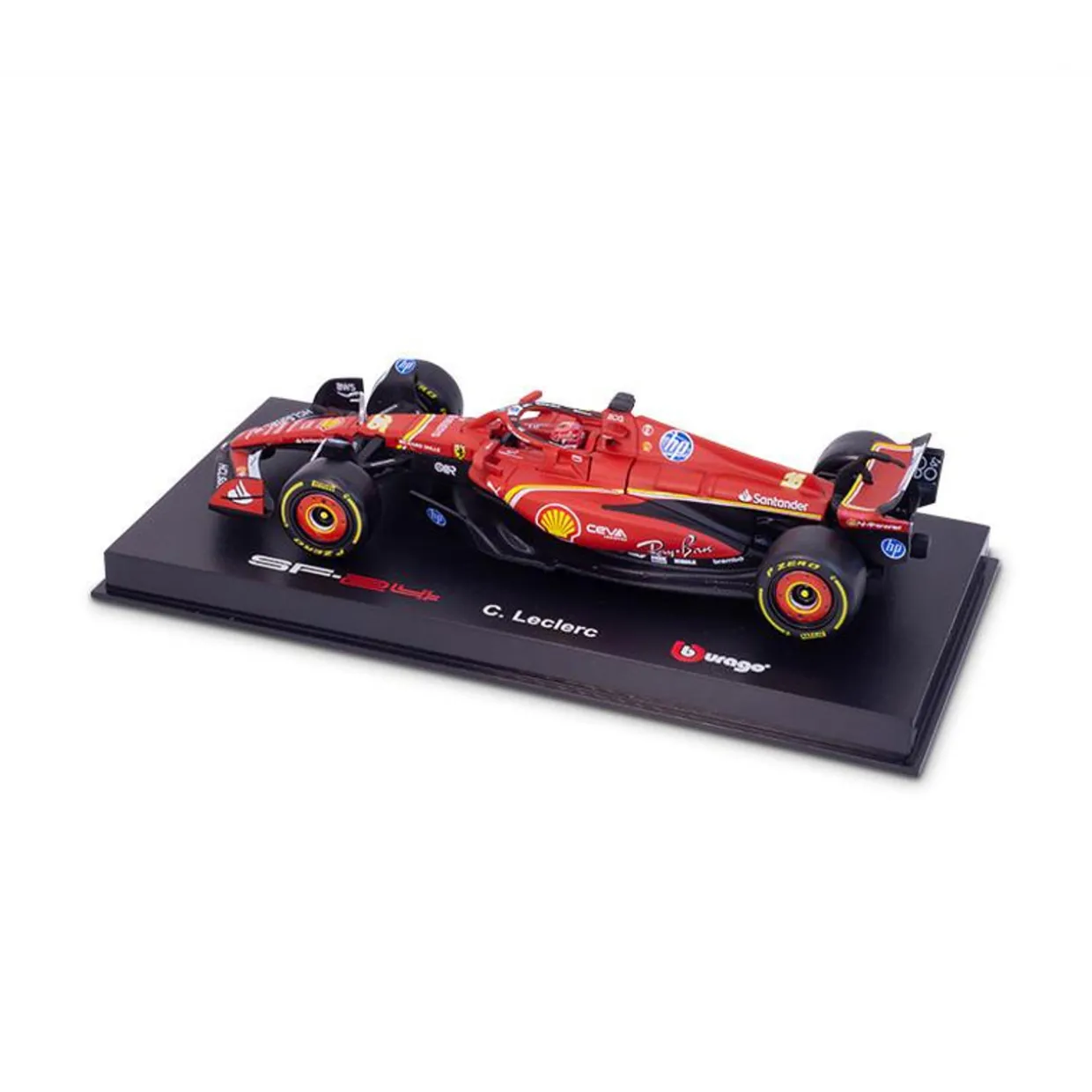 Burago 1/43 Ferrari SF-24 F1 2024 #16 Charles Leclerc With Helmet