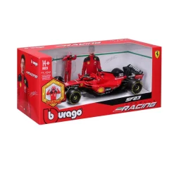 Burago 1/24 Ferrari SF-23 F1 2023 With Leclerc Figure