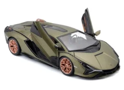 Burago 1/24 Lamborghini Sian FKP 37 Green Diecast Model