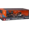 Burago 1/43 Mclaren F1 Lando Norris Highlights 4 Car Set