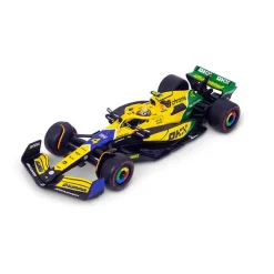 Burago 1/43 McLaren MCL38 Senna Livery F1 2024 #4 Lando Norris With Helmet