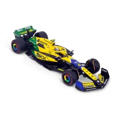 Burago 1/43 McLaren MCL38 Senna Livery F1 2024 #4 Lando Norris With Helmet