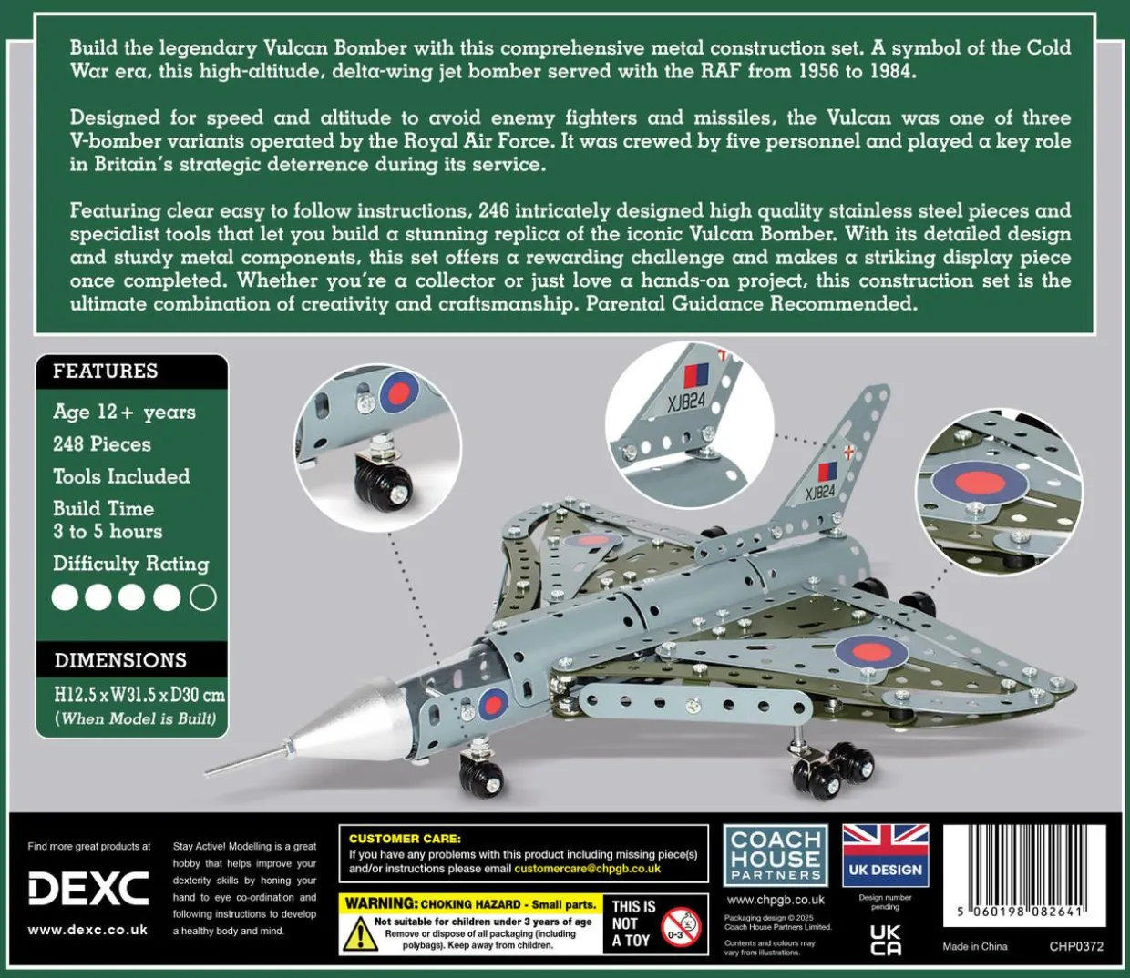 Coach House Partners - Avro Vulcan Bomber - Metal Construction Set