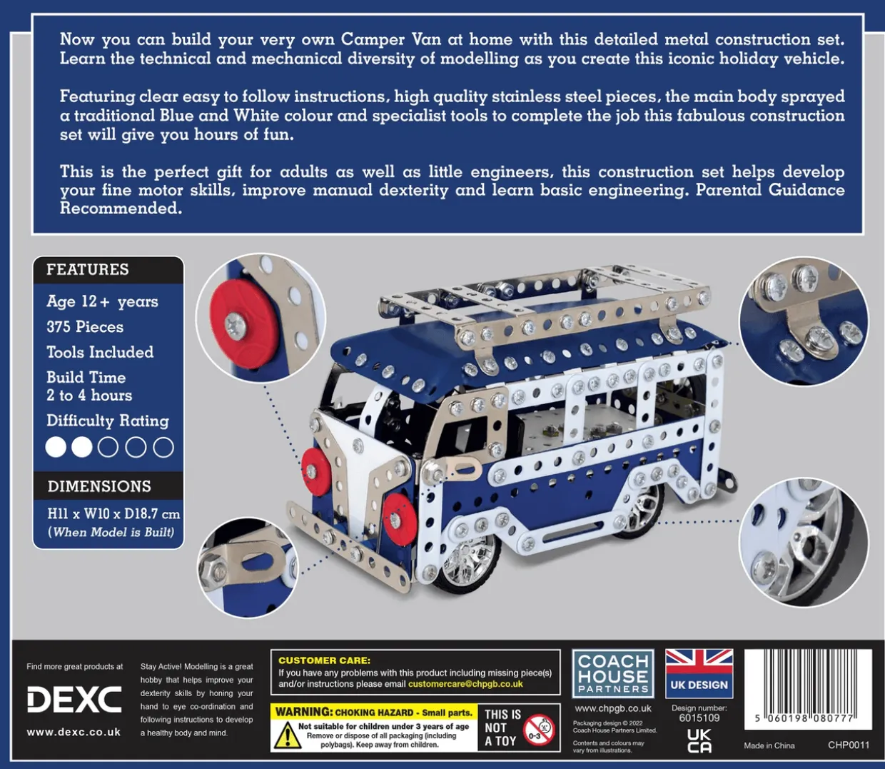 Coach House Partners - Camper Van - Metal Construction Set