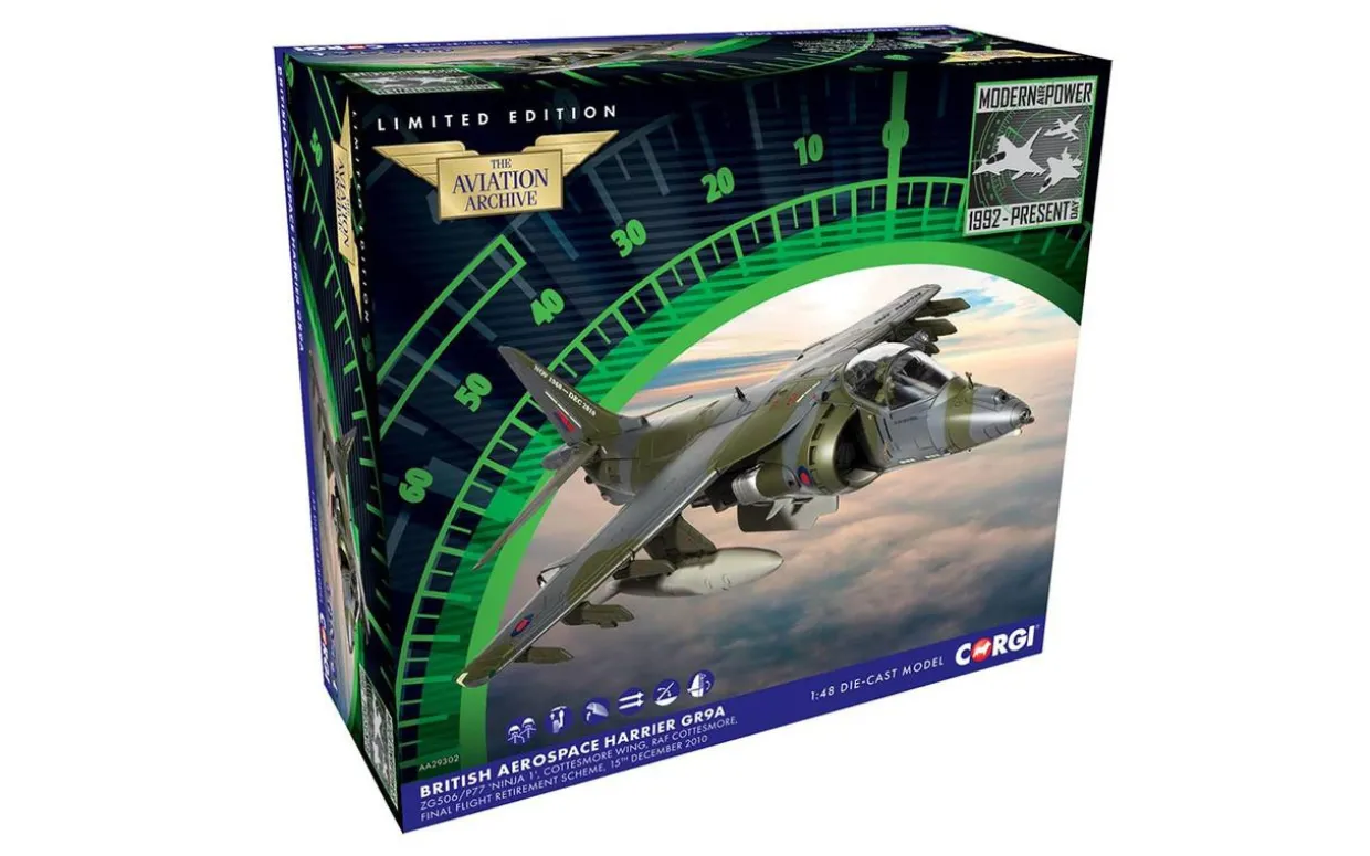 Corgi 1/48 BAe Harrier GR9A 'Ninja 1' RAF Cottesmore Diecast Model