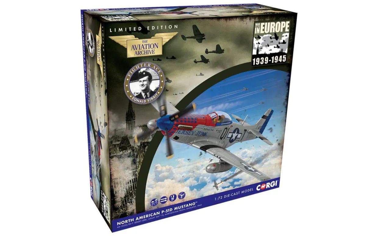 Corgi 1/72 North American P-51D Mustang 'Jersey Jerk' - USAAF 9th Air Force - Major Donald Strait