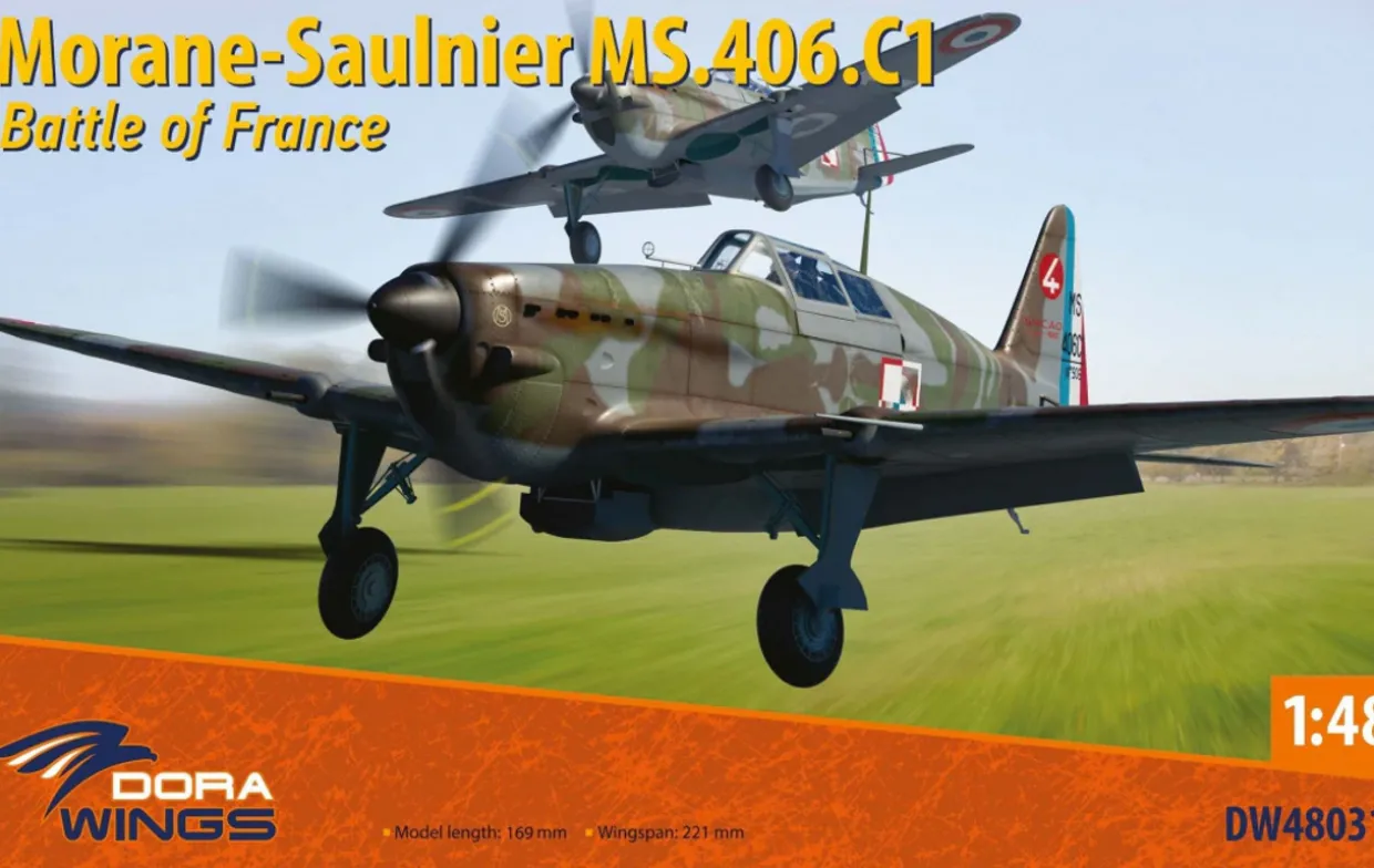 Dora Wings 1/48 Morane-Saulnier M.S.406.C1 Battle of France