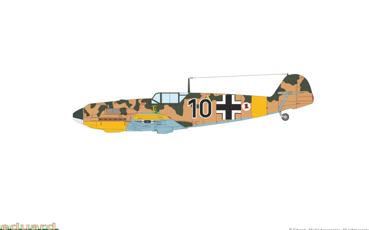 Eduard 1/72 Messerschmitt Bf-109E-4 ProfiPACK edition