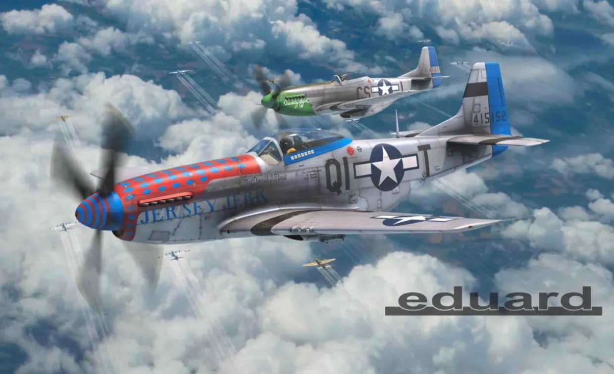 Eduard 1/72 North American P-51D Mustang Aces of the Eights Dual Combo Limited Edition