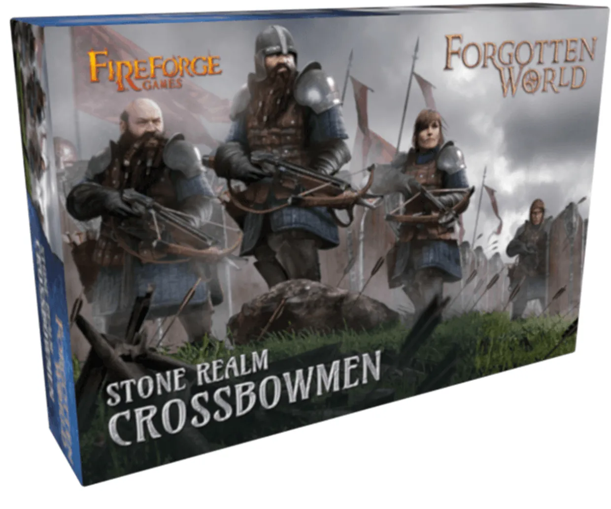 Fireforge Games 28mm Forgotten World - Stone Realm Dwarf Crossbowmen