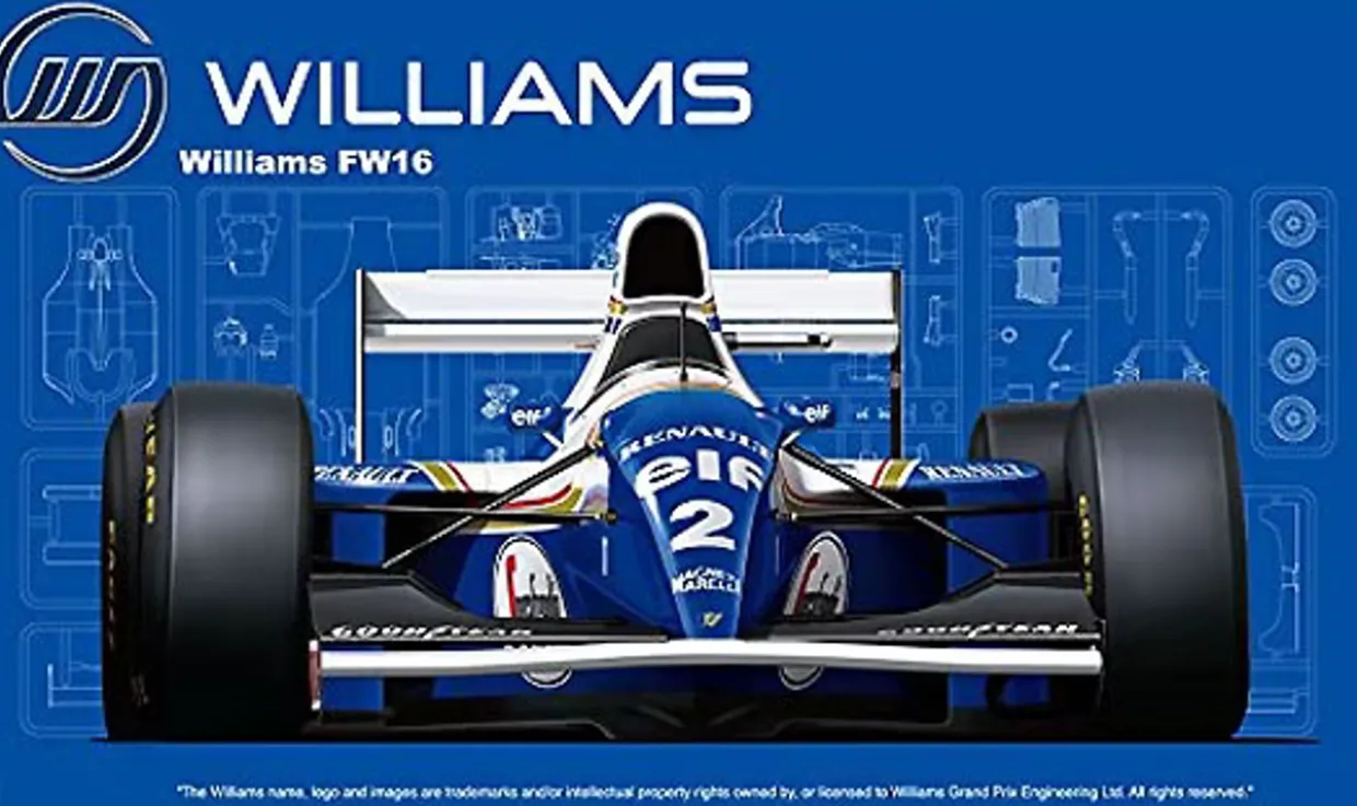 Fujimi 1/20 Williams FW16 Renault San Marino Model Kit