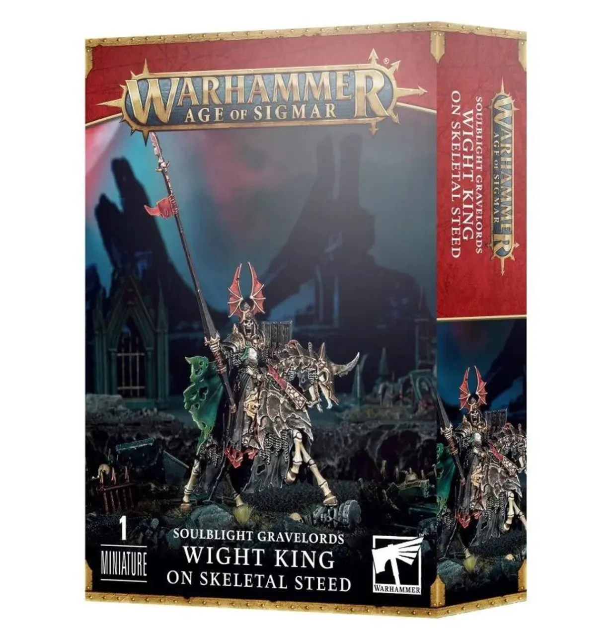 Games Workshop Age of Sigmar - Soulblight Gravelords - Deathrattle Wight King on Skeletal Steed