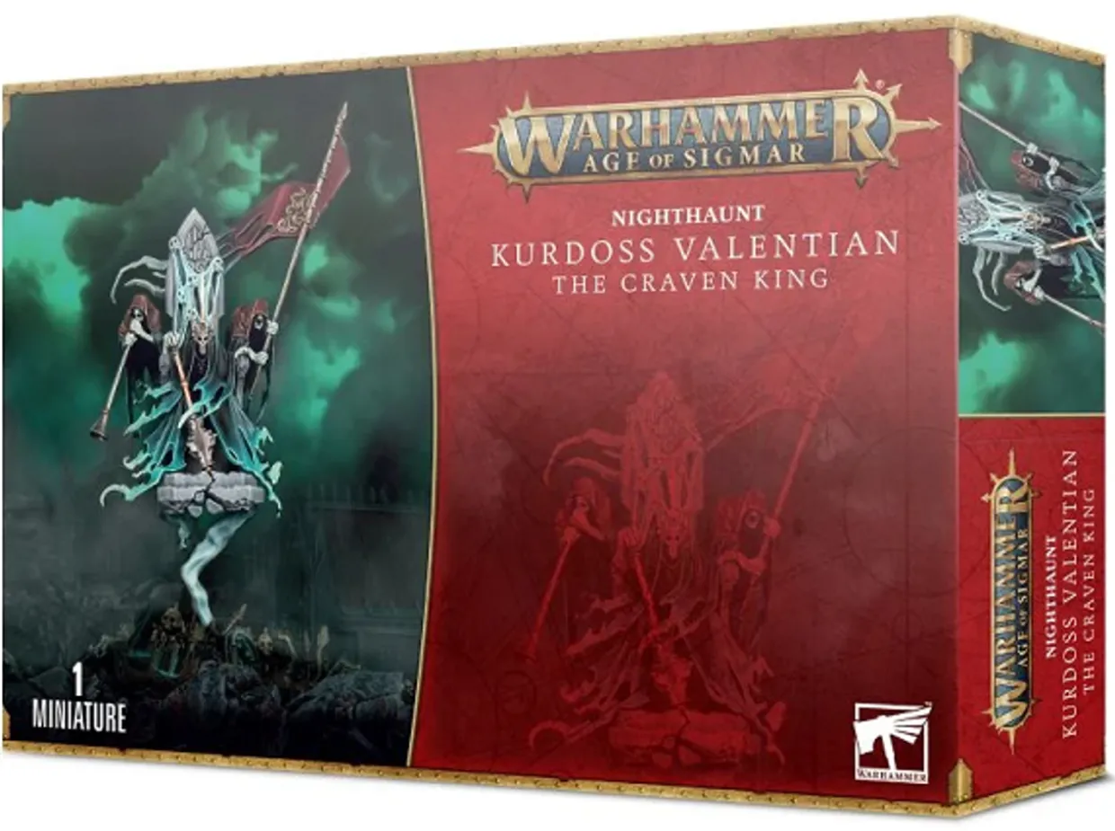 Games Workshop Age of Sigmar - Nighthaunt - Kurdoss Valentian The Craven King