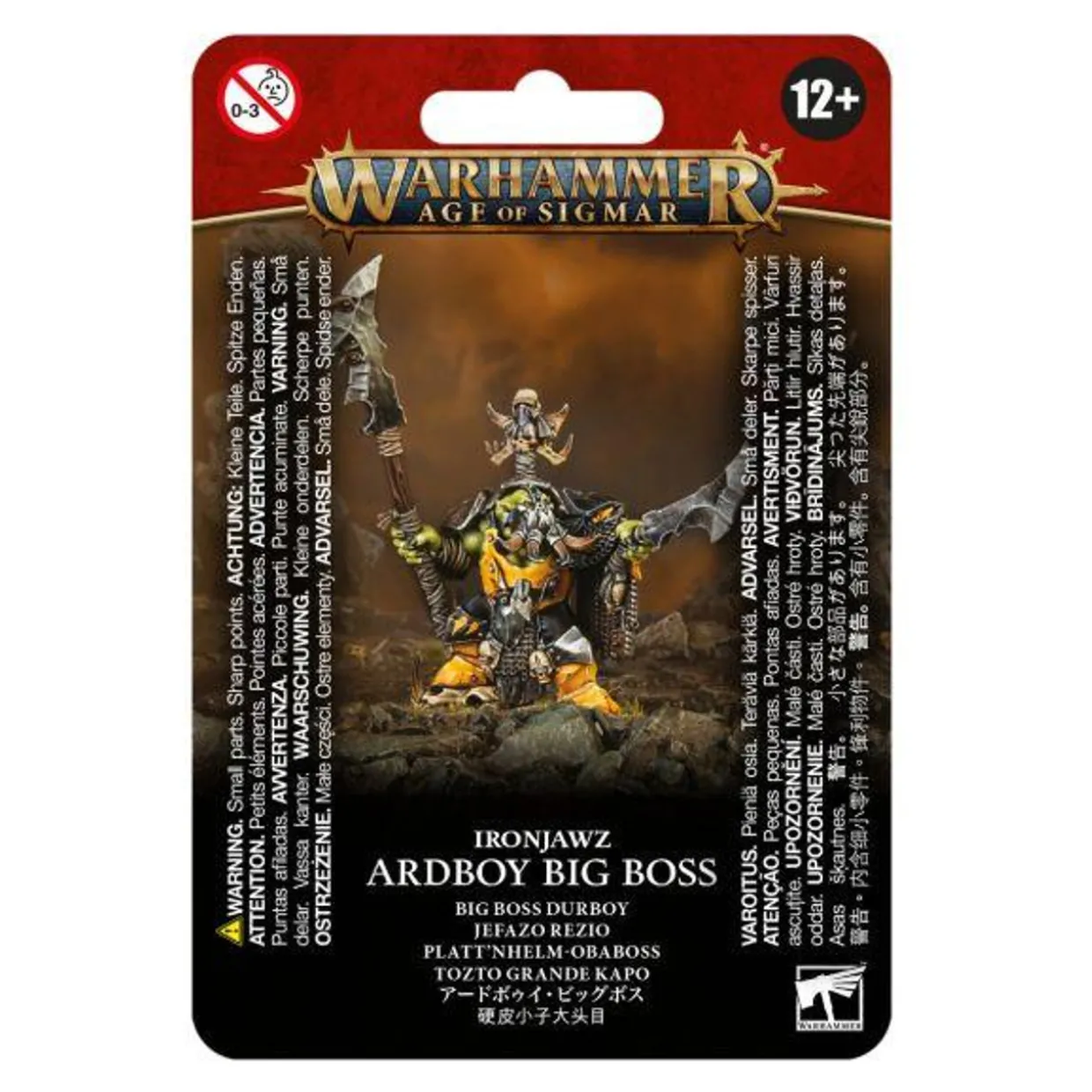 Games Workshop Age of Sigmar - Orruk Warclans - Ironjawz - Ardboy Big Boss